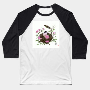 Asian Bird Splendor Baseball T-Shirt